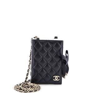 Chanel Cc Book Card Holder With Chain #206114C29B